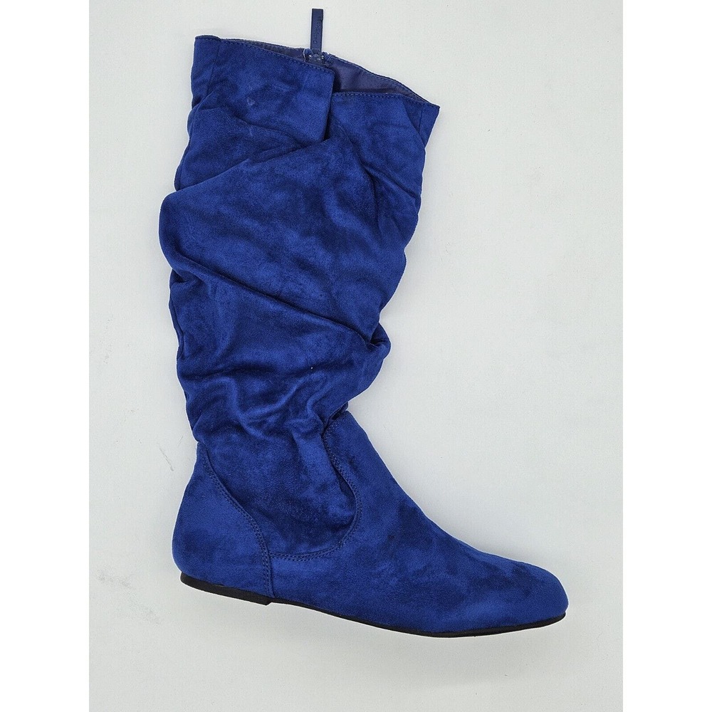 New Daily Shoes Holiday 01 S Blue Suede Size 11 Womens Boot